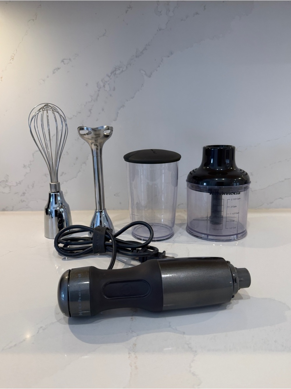 KitchenAid 3 Speed Corded Hand Blender with Accessories